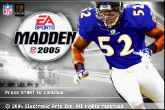 Madden NFL 2005 Title Screen